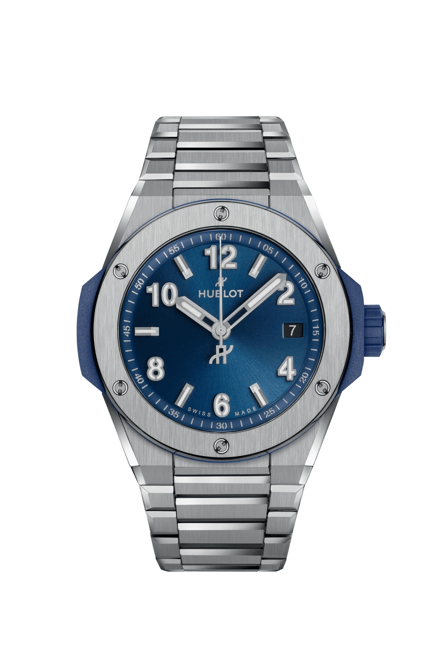 BIG BANG Watch Big Bang Integrated Time Only Titanium Blue 38mm